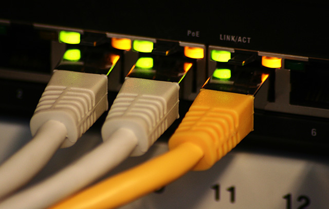 Modem router connesso a Internet