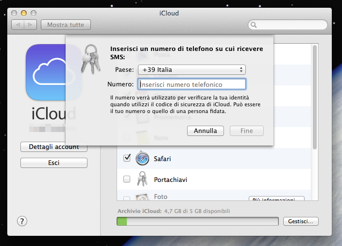 Apple iCloud Keychan OSX Mavericks
