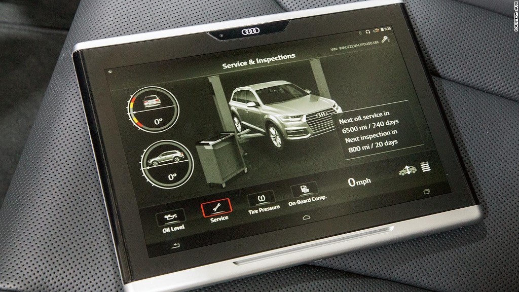 Il tablet sviluppato da Audi per le sue auto
