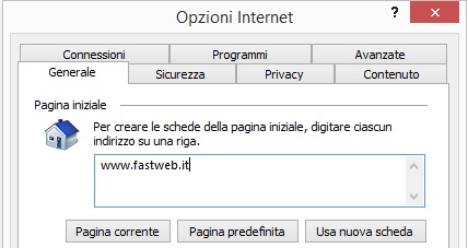 Homepage iniziale