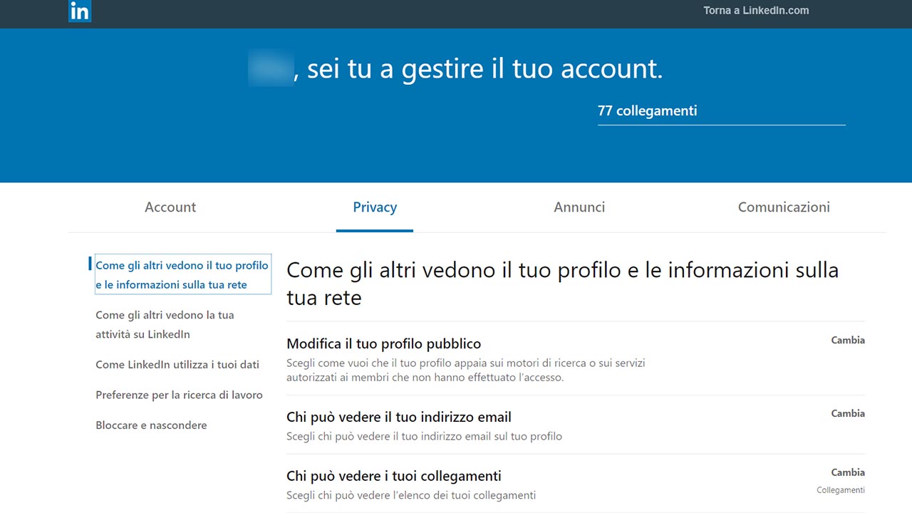 privacy linkedin