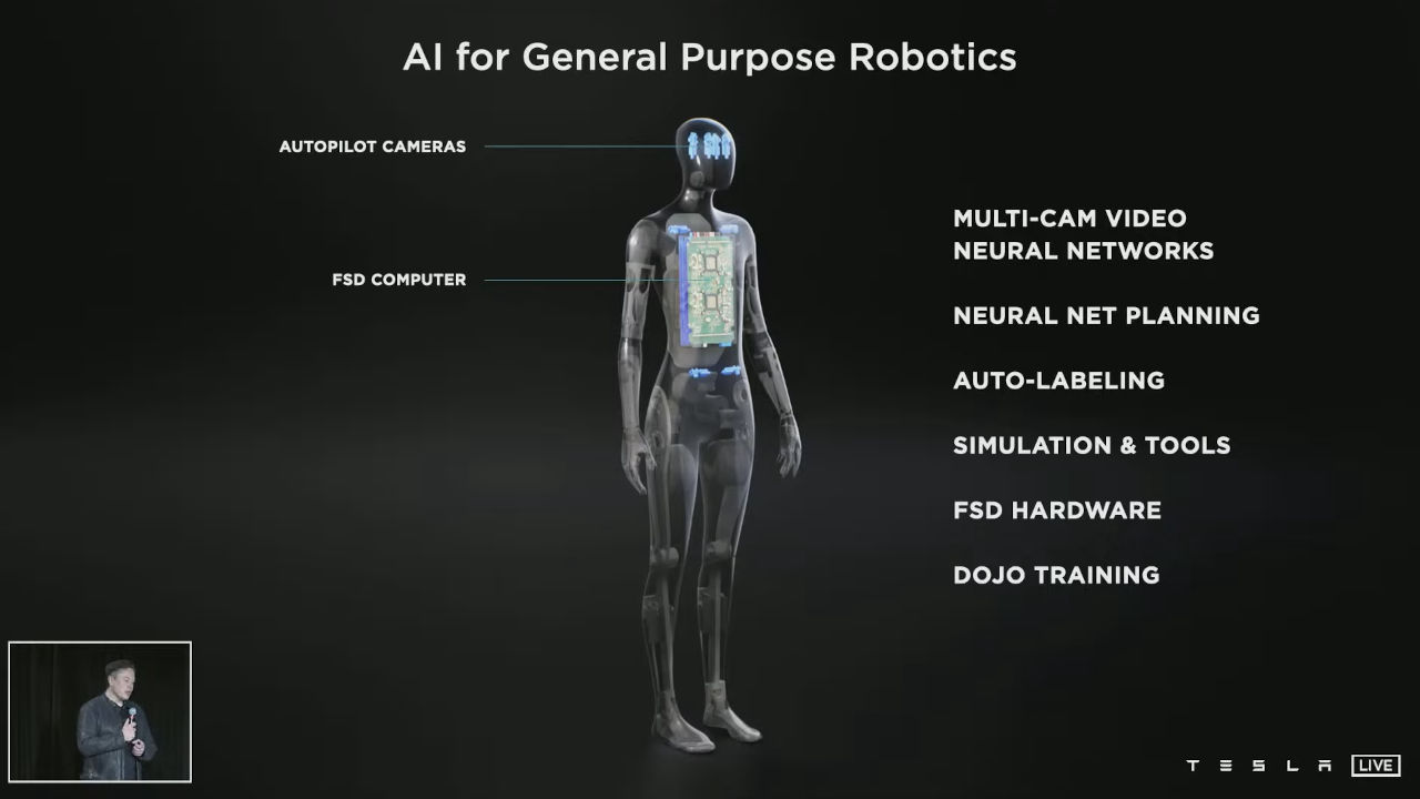 tesla bot robot umanoide