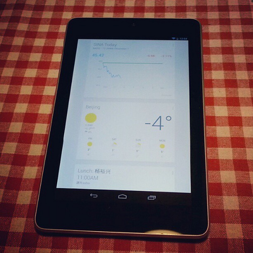 Google Now per tablet