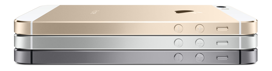 L'iPhone 5S nelle tre colorazioni
