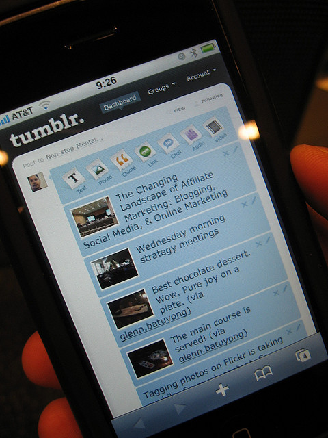 Tumblr su tablet