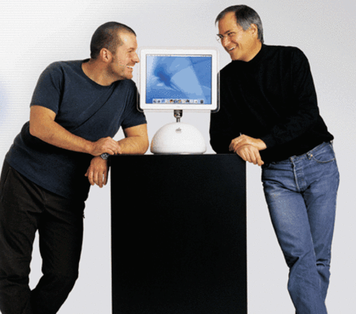 Jonathan Ive e Steve Jobs