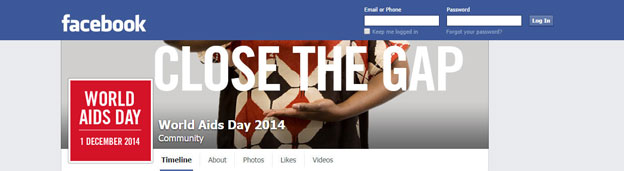 Profilo Facebook contro per la Giornata mondiale contro l'Aids