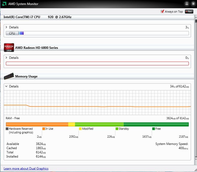 AMD system monitor