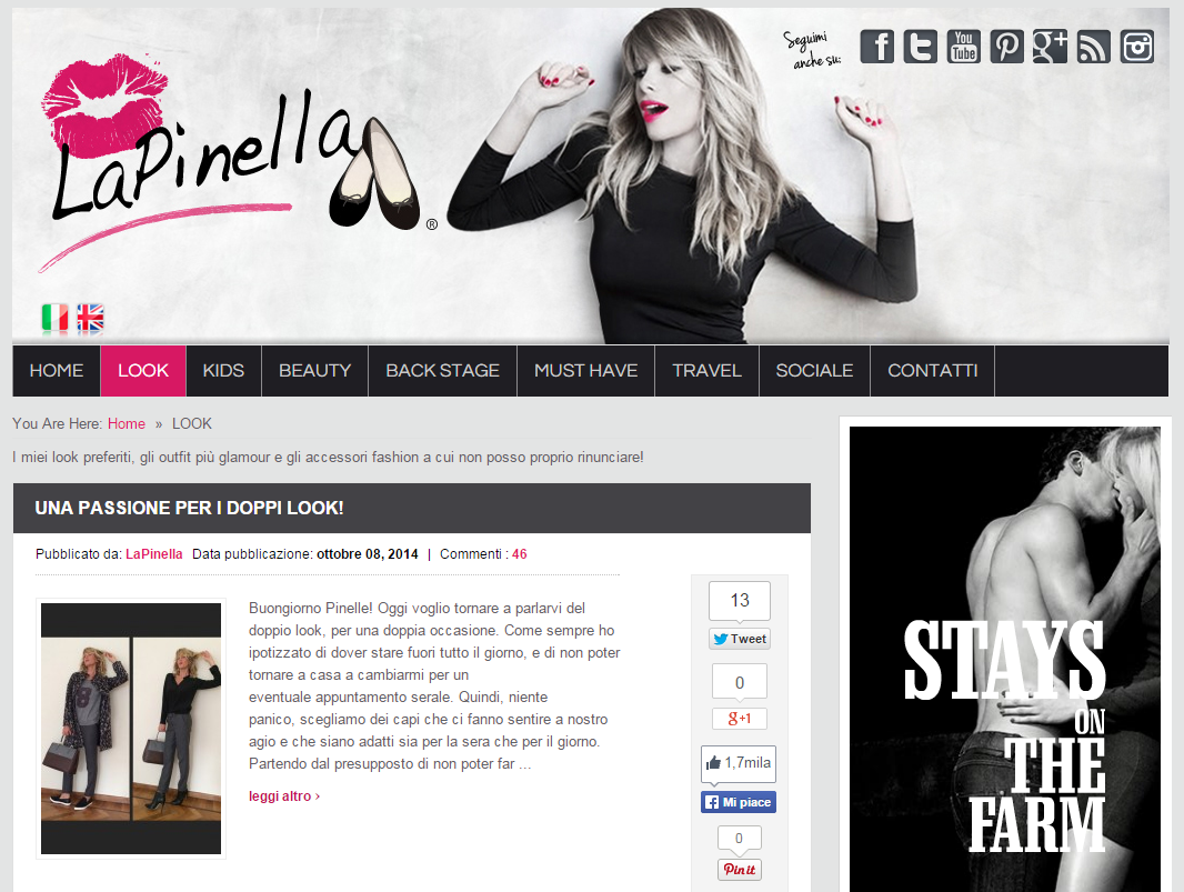 Homepage de La Pinella