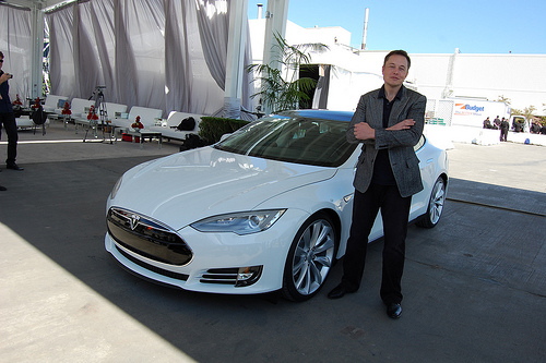 Elon Musk e la Model S