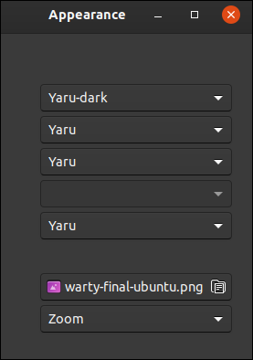 modalità scura ubuntu 19.10