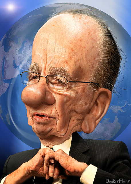Una caricatura di Murdoch