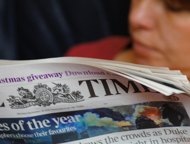 La copertina del Sunday Times, una delle testate inglese interessate allo scandalo intercettazioni