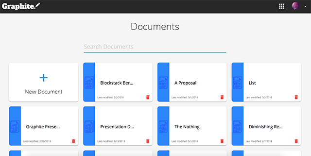 Creare documenti con Graphite