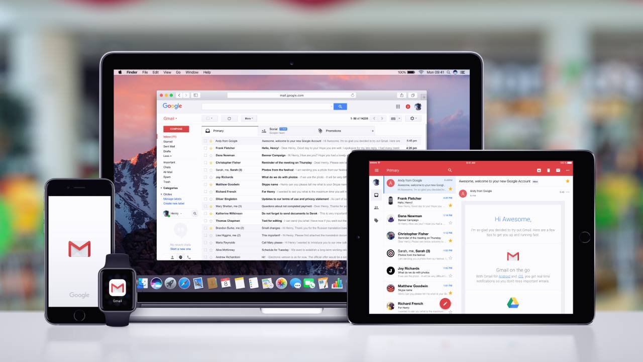 Gmail su tutti i dispositivi