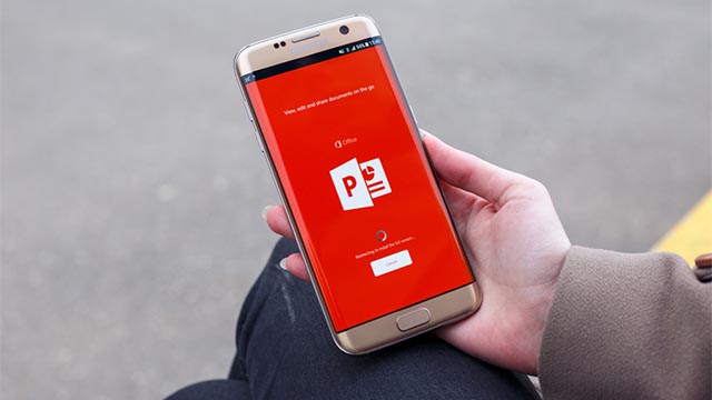 PowerPoint su smartphone Android