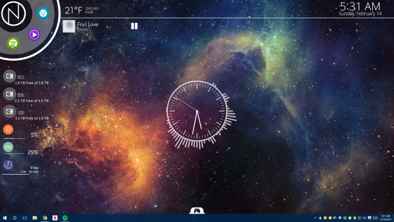 Desktop Windows NXT Nebula