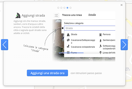 Aggiungere una nuova strada con Google Map Maker