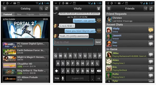 Steam per Android