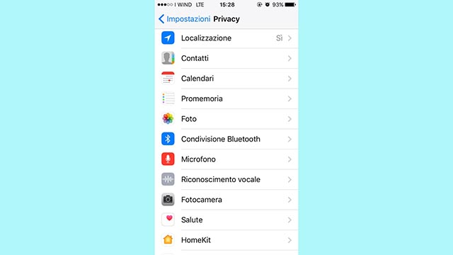 permessi ios