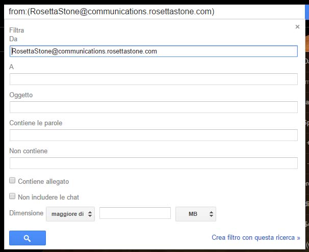 Filtri Gmail