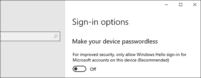 Windows senza password