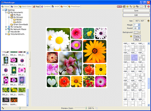 Crea il tuo mosaico fotografico composto di molteplici foto utilizzato Photoscape