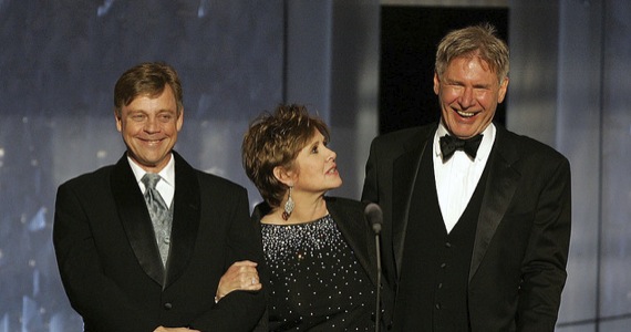 I tre protagonisti di Star Wars: Episodio VII