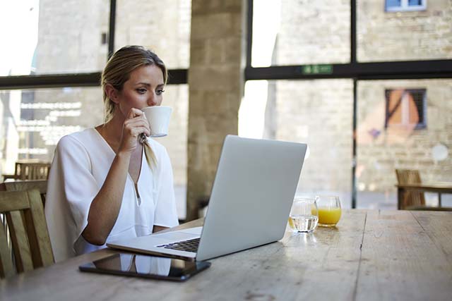 Lavoro remoto in uno spazio condiviso