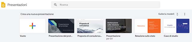 google presentazioni