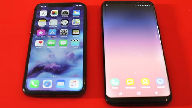 confronto iphone x samsung galaxy s9