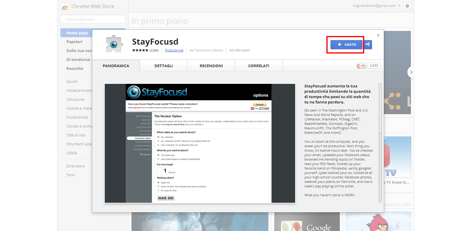 Come installare Stayfocusd