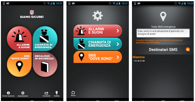 Siamo sicure. la app