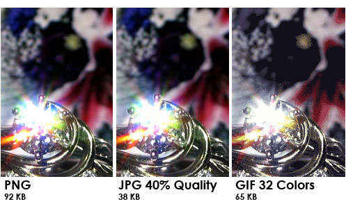 Differenze tra file immagine JPG, PNG e GIF