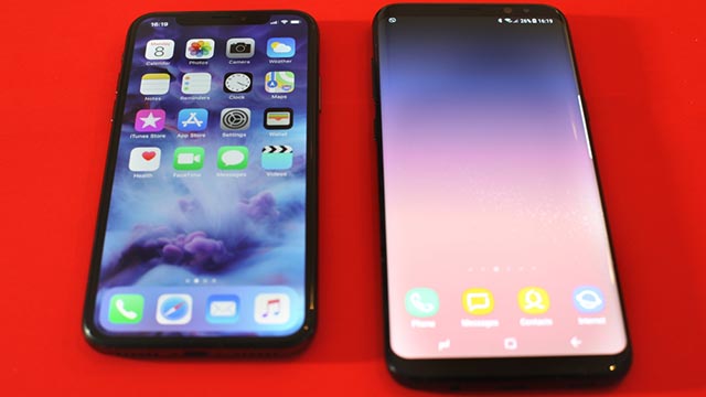 galaxy s9 vs iphone x