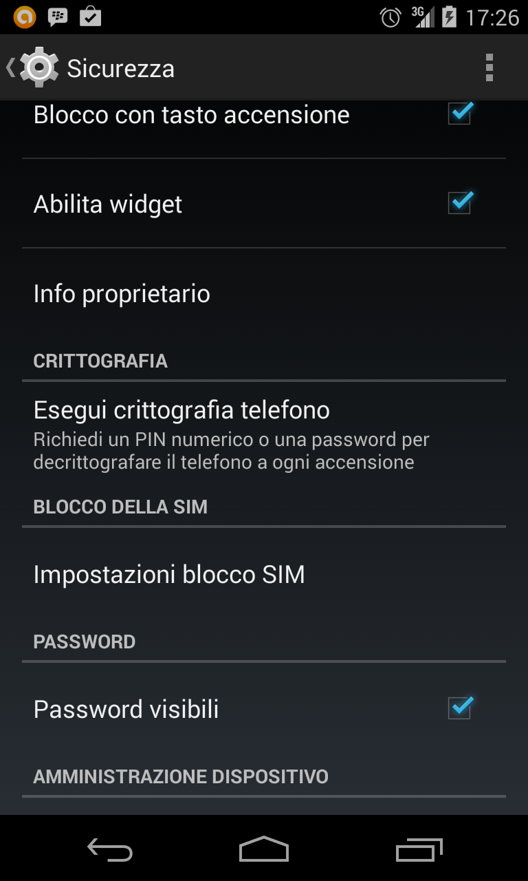 Come fare per criptare il dispositivo Android