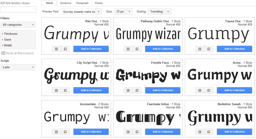 Google Fonts