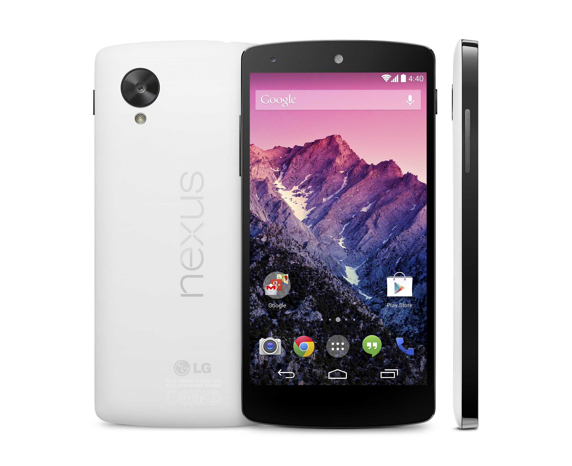 Nexus 5 vestito di bianco