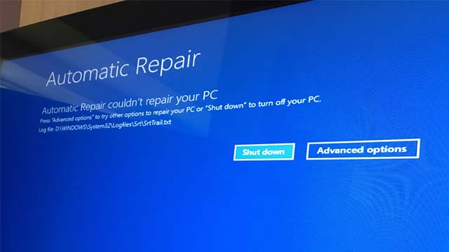 Tentativo di riparazione problemi su Windows 10