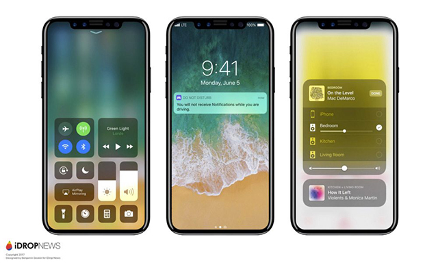 Rendering dell'iPhone 8 di iDrop News