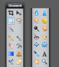 La palette degli strumenti