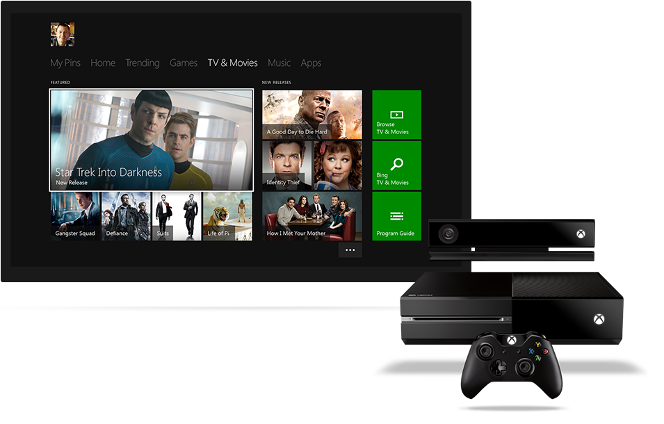 L'interfaccia della Xbox One