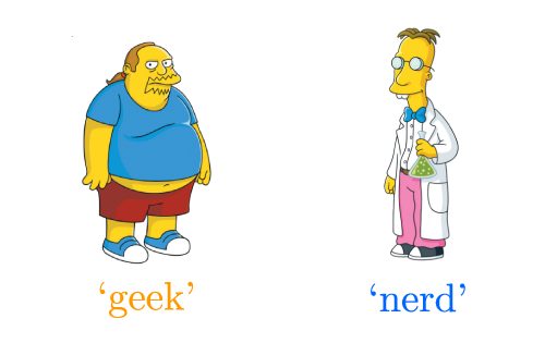 Due famosissimi personaggi dei Simpson ci aiutano a capire meglio la differenza tra geek e nerd