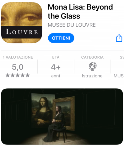 L'app Mona Lisa permette di accedere a moltissime informazioni,
  video,
  gallerie fotografiche ecc