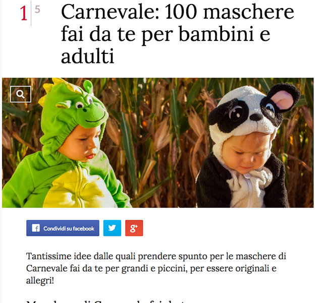 Costumi di Carnevale 2022 per bambini last minute 