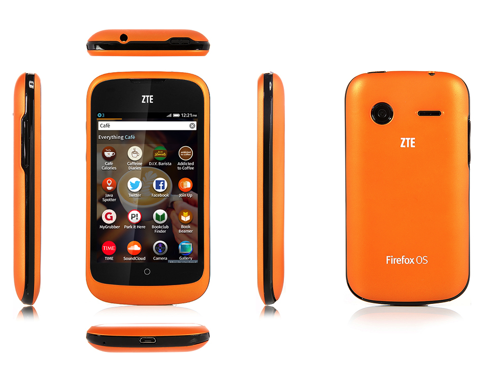 Lo ZTE Open con Firefox OS da varie angolature