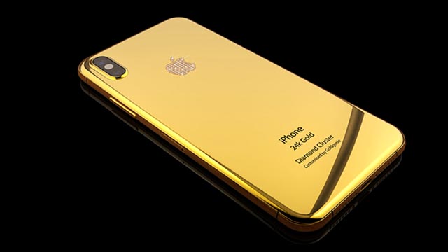iphone x in oro da 24 carati