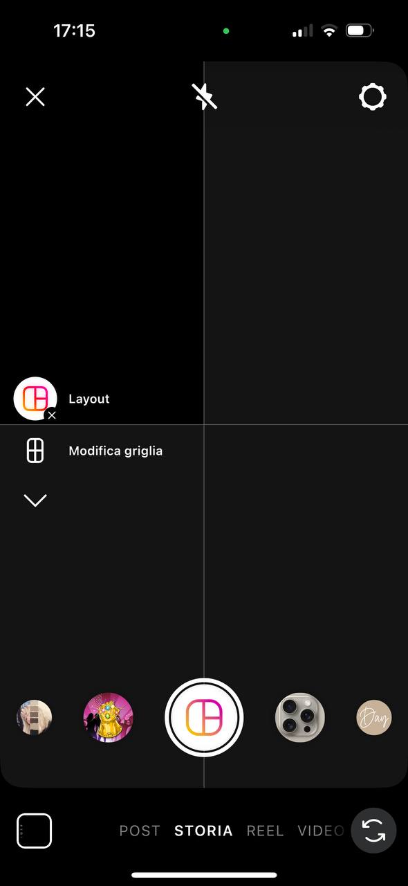 layout instagram stories