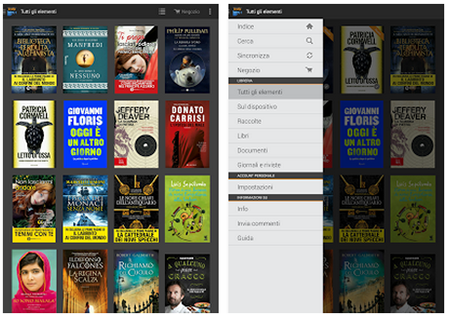 Kindle app su Android