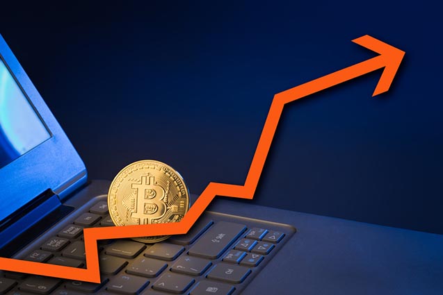 La valutazione dei Bitcoin cresce esponenzialmente
